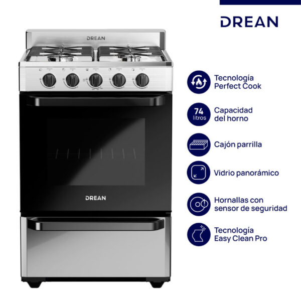 COCINA 56 CM INOXIDABLE - CD5602AI0