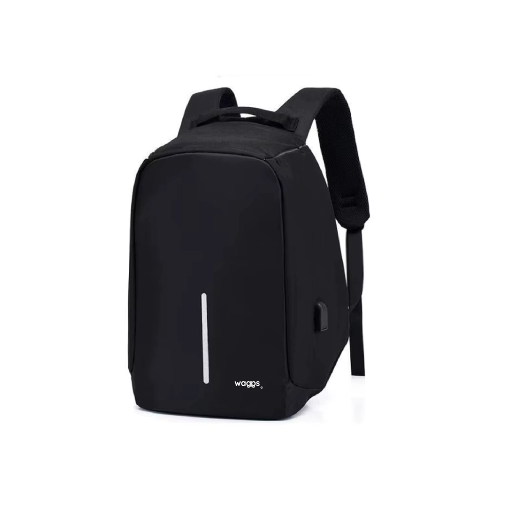 MOCHILA ANTIRROBO WAGGS GRIS Y NEGRA - 463 - Imagen 2