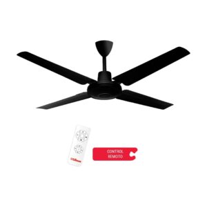 VENTILADOR DE TECHO 48” 65W NEGRO - VTHN104R