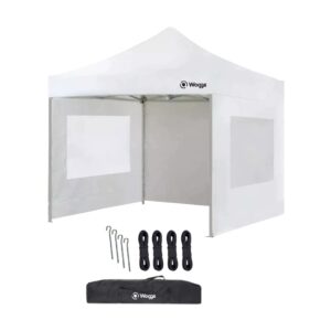 GAZEBO WAGGS GZBO04 3X3 MTS BLANCO CON PAREDES
