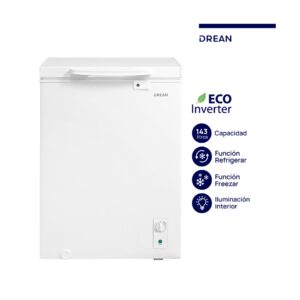 Freezer horizontal Ecoinverter 143 L Blanco Drean - FHDR143CB